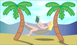 girl in hammock