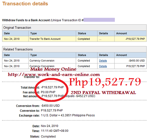 Paypal Withdrawal