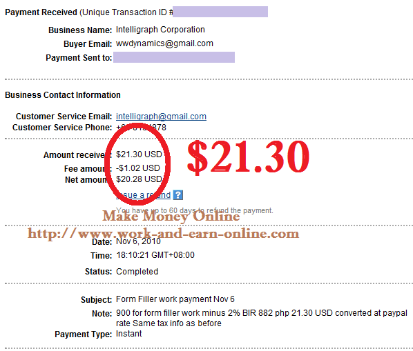 Proof of Payment