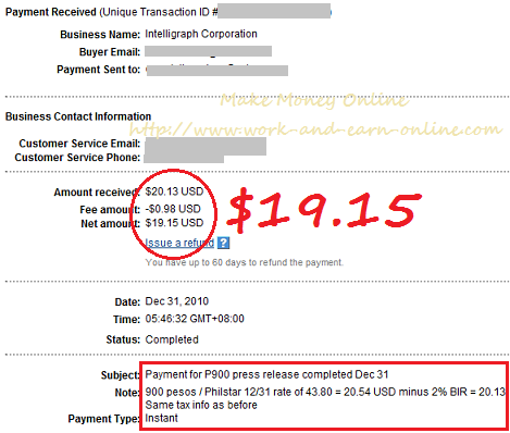 Payment Proof