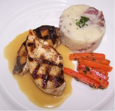 Grilled Chicken with Carrots