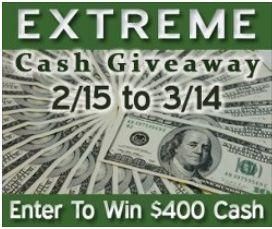 $400 Extreme Cash Giveaway