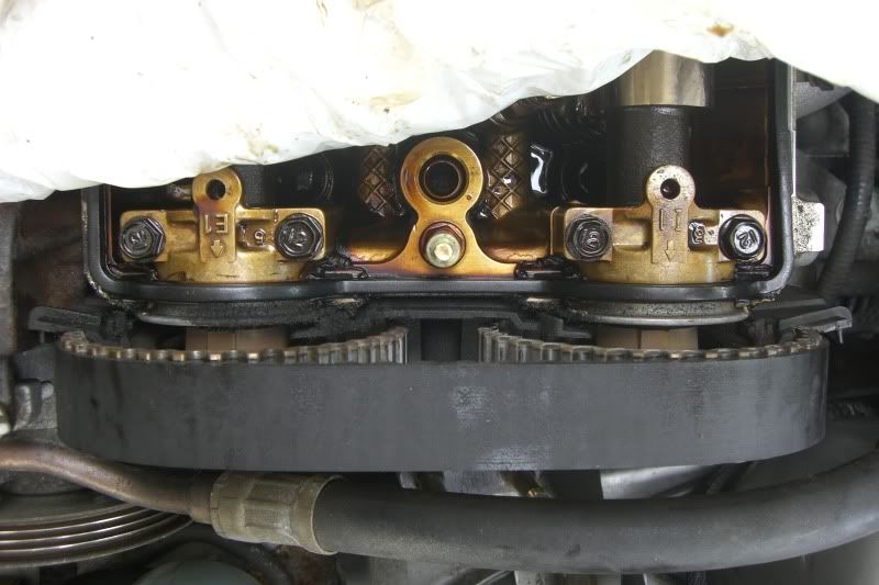 Back timing belt cover rubbing cam gears [PIC] HondaTech