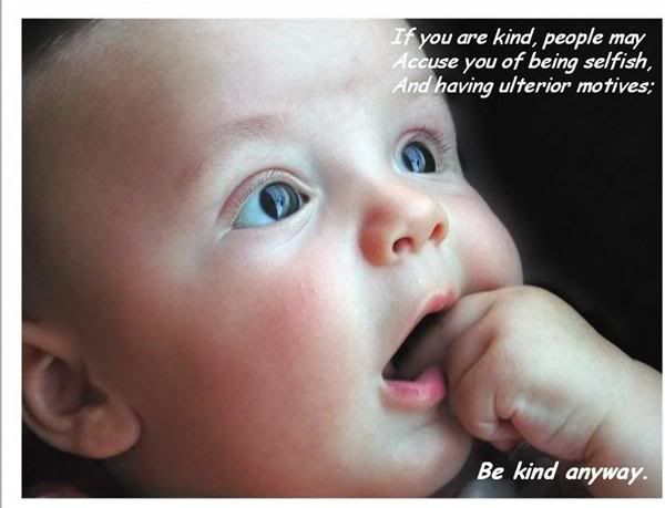 if you are kind
