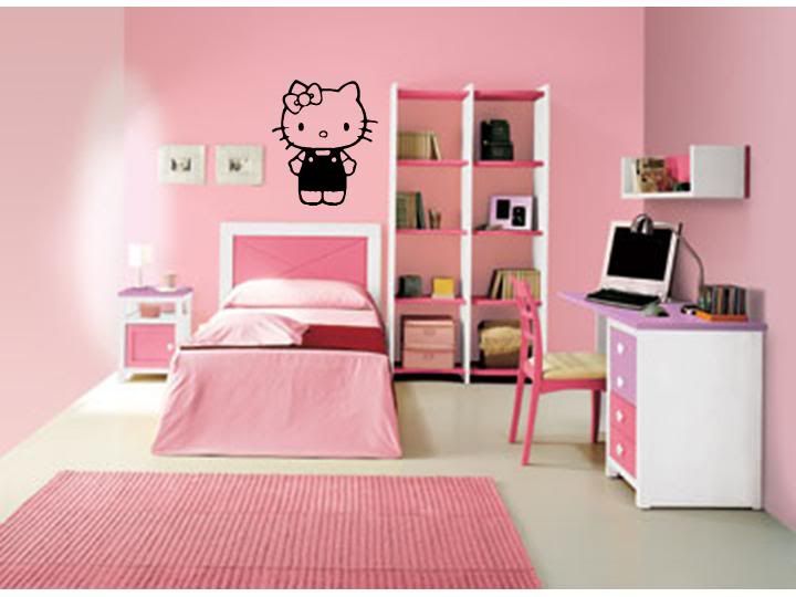 Hello Kitty Girls Bedroom Baby Nursery Wall Decal | eBay