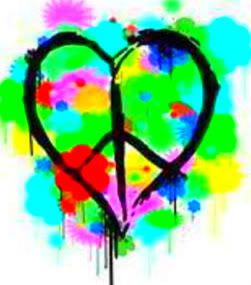 Colorful Peace Hands