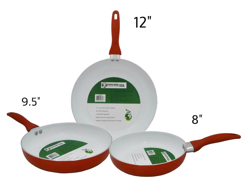 Copper pans discoloration, commercial paella pan, white non stick