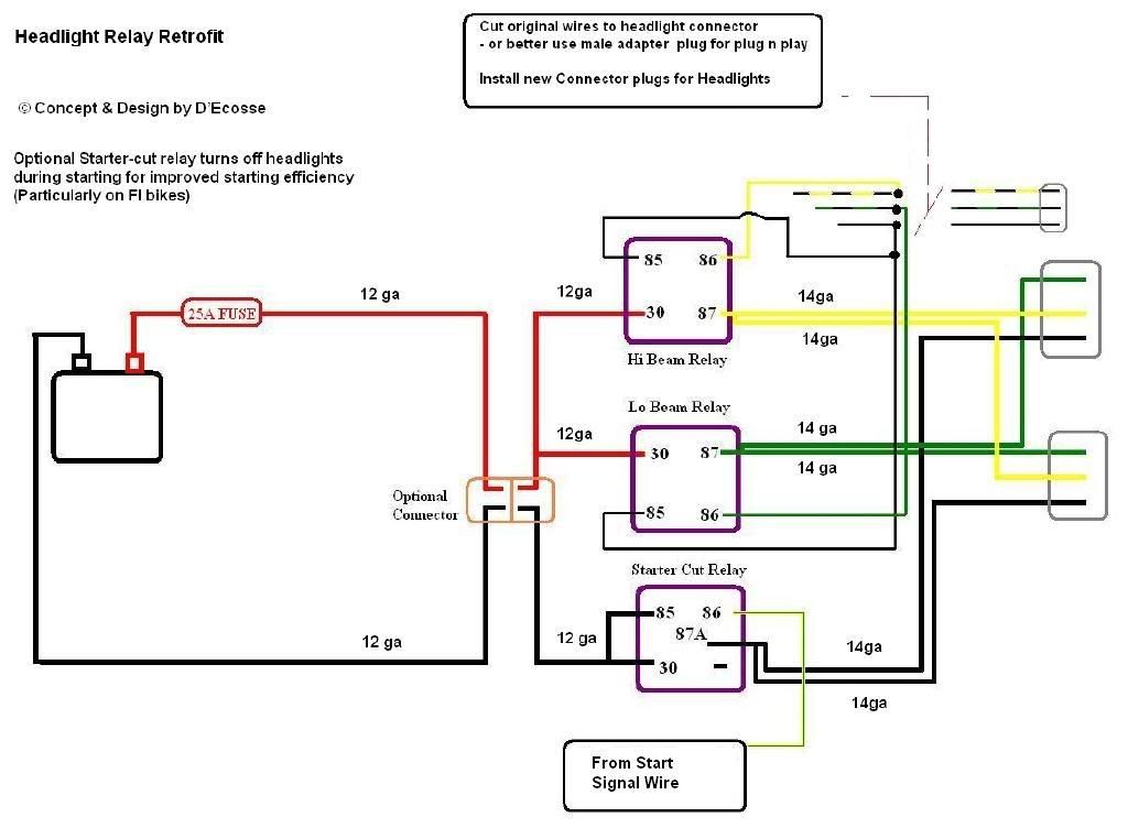 Headlight relay bmw schematic #2