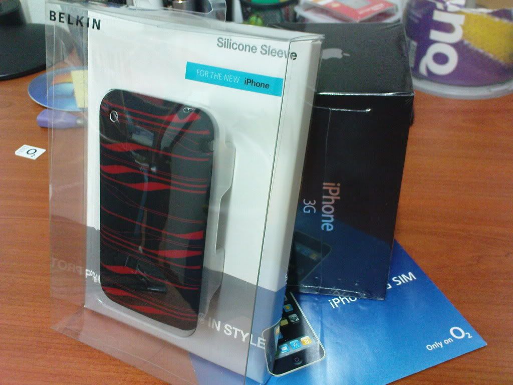 iPhone 3g box and belkin cover box