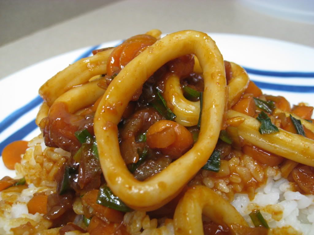 kitchen squid photo: stir-fried squid on rice IMG_4860.jpg