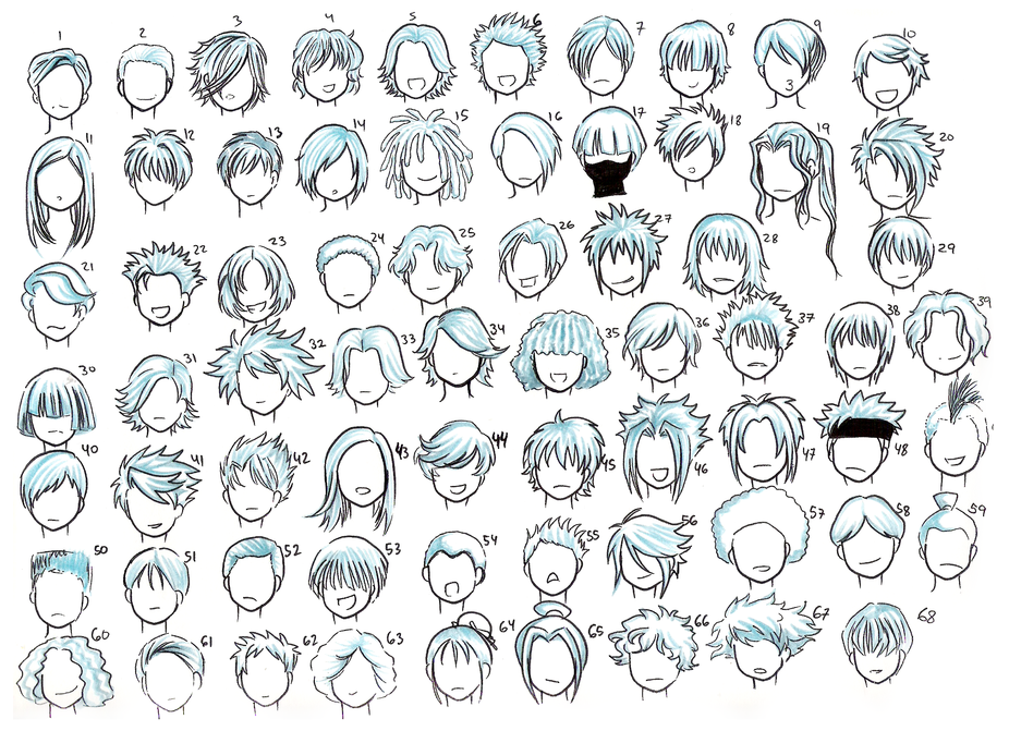 anime hair styles. Anime Hairstyles