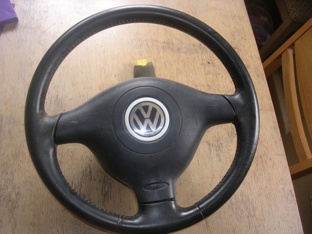 FS mk4 3 spoke steering wheel with airbag!! VW Vortex Volkswagen Forum