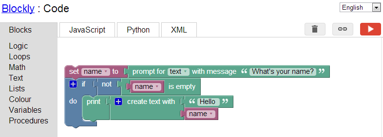 Google Blockly - Basic Code Learning Via Building Blocks | B4X ...