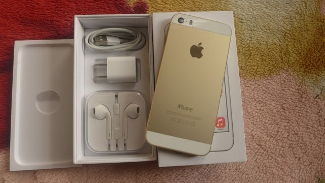 iPhone 5S gold like new còn BH Apple full box phụ kiện nguyên zin