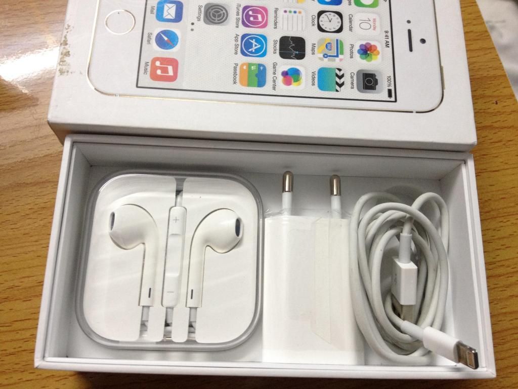 iPhone 5S 16Gb gold hàng Việt Nam còn bh đến tháng 6/2015 full box - 4