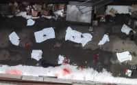 Bloody Corpses in the street in Max Payne the film.
