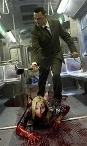 The Subway butcher is having a meeting with one of his victim... - The Midnight Meat train