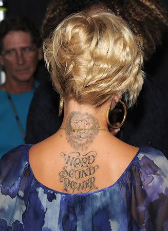 She's definitely one of the top tattooed celebrities…