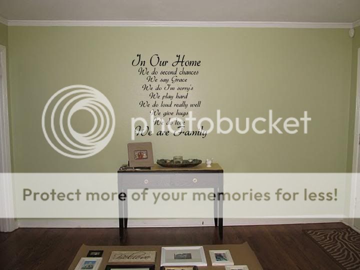 IN OUR HOME WE DO Vinyl Wall Art Decal Family Quote Lettering Words 24 