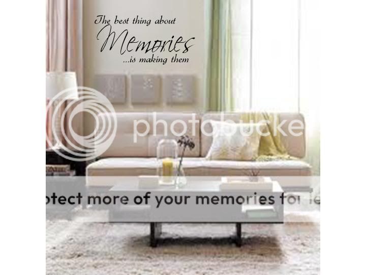 MAKING MEMORIES Home Bedroom Vinyl Wall Decal Words Lettering Quote 24 