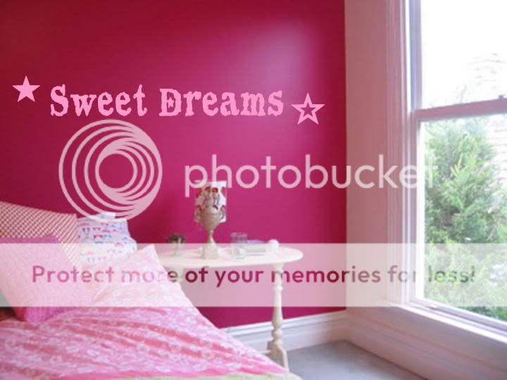 Sweet Dreams Girls Bedroom Nursery Wall Art Decal Vinyl  