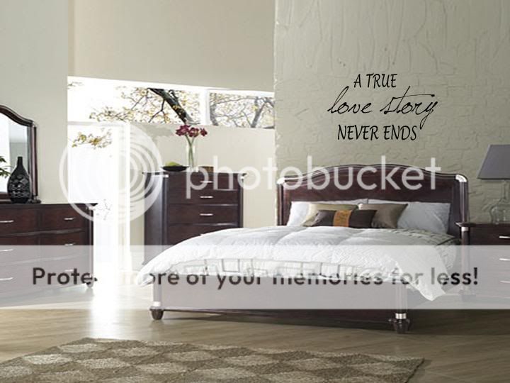 TRUE LOVE STORY Home Bedroom Decor Wall Art Decal 36  