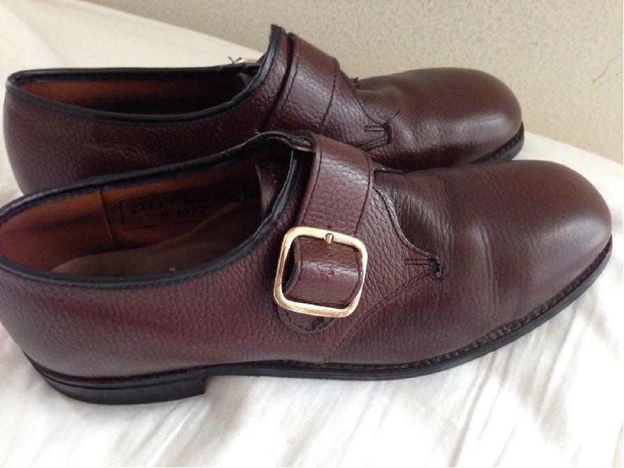 dying brown leather shoes black