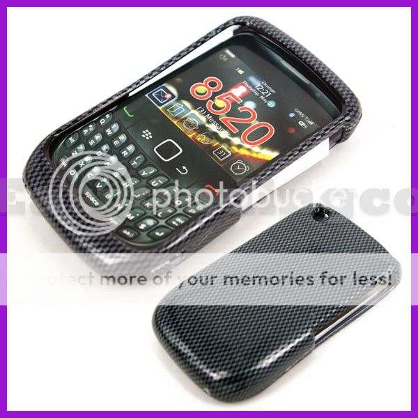 Hard Case Blackberry 8520 8530 9300 Curve Carbon Fiber  