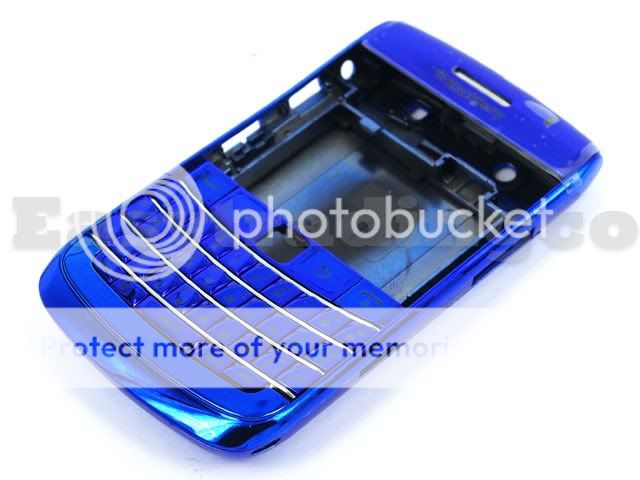 Chrome Blue Housing Bezel for Blackberry 9700 Bold 2  