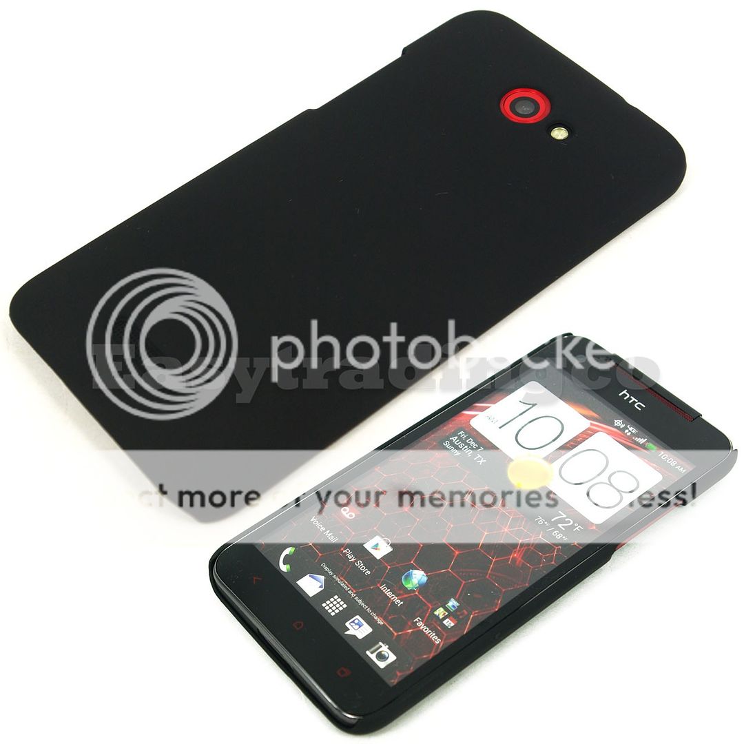 Black Hard Back Case Cover for HTC Butterfly X920E