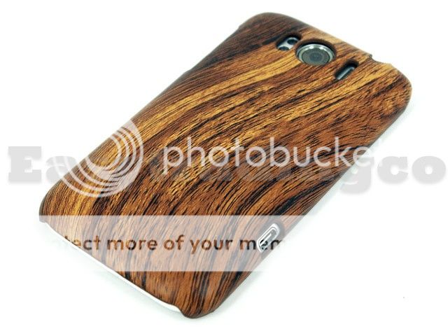 Hard Back Case Cover HTC Sensation XL X315E Wood Wooden Pattern  