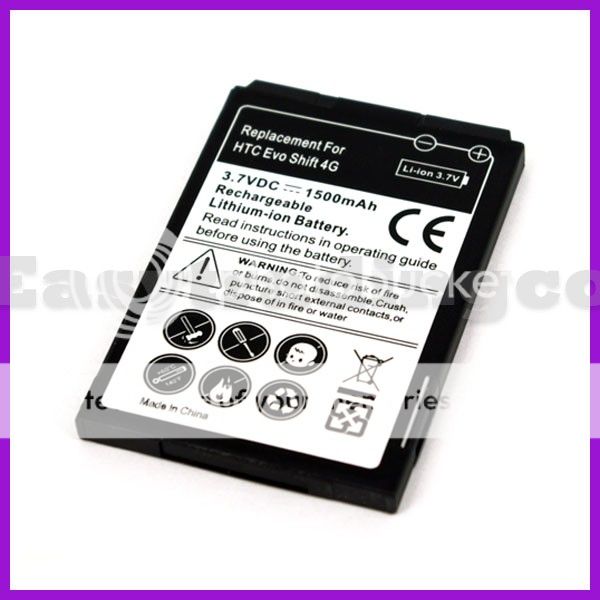 1500mAh Replacement Battery for Sprint HTC Evo Shift 4G  