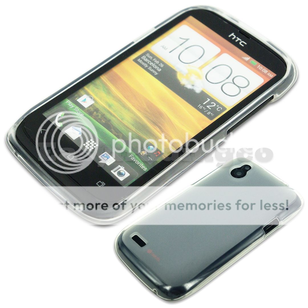 Soft Rubber Case Cover HTC Desire x T328E Clear