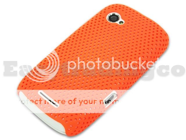 Orange Mesh Back Cover Case for Motorola Fire XT XT531  