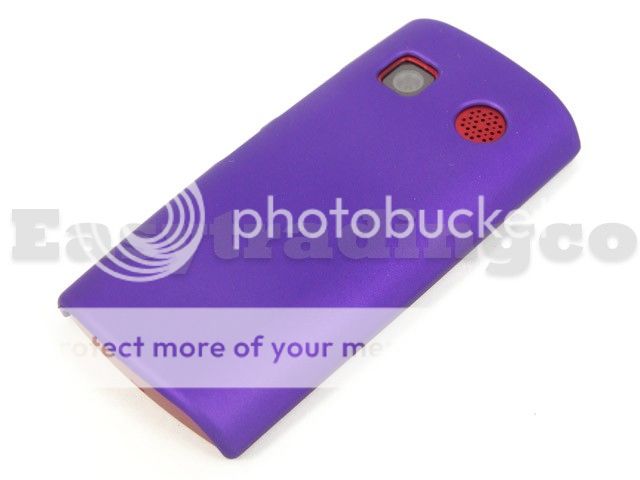 Hard Rubberized Rubber Back Cover Case for Nokia 500 Purple  