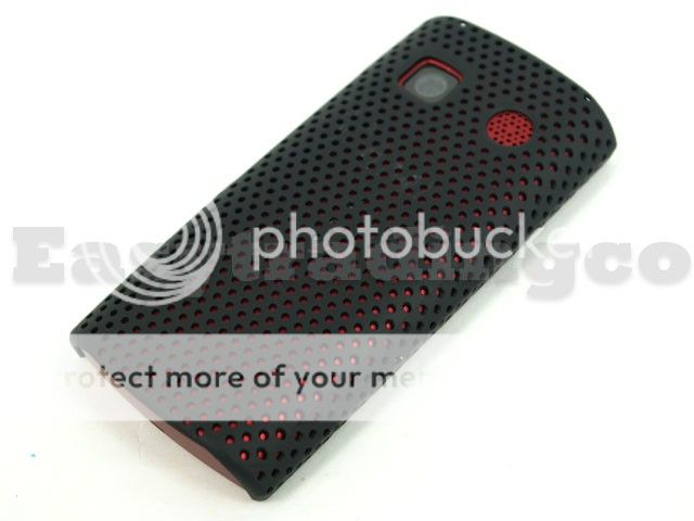 Mesh Hard Back Cover Case for Nokia 500 Black  