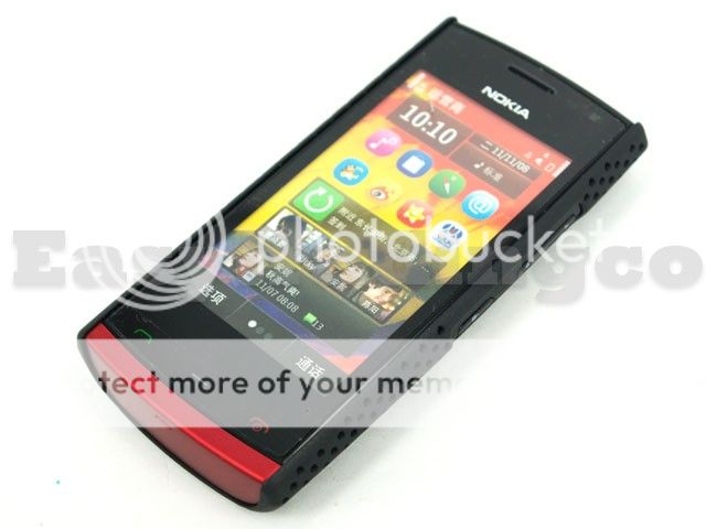 Mesh Hard Back Cover Case for Nokia 500 Black  