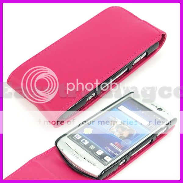 Leather Case Sony Ericsson Xperia Neo MT15i Hot Pink  