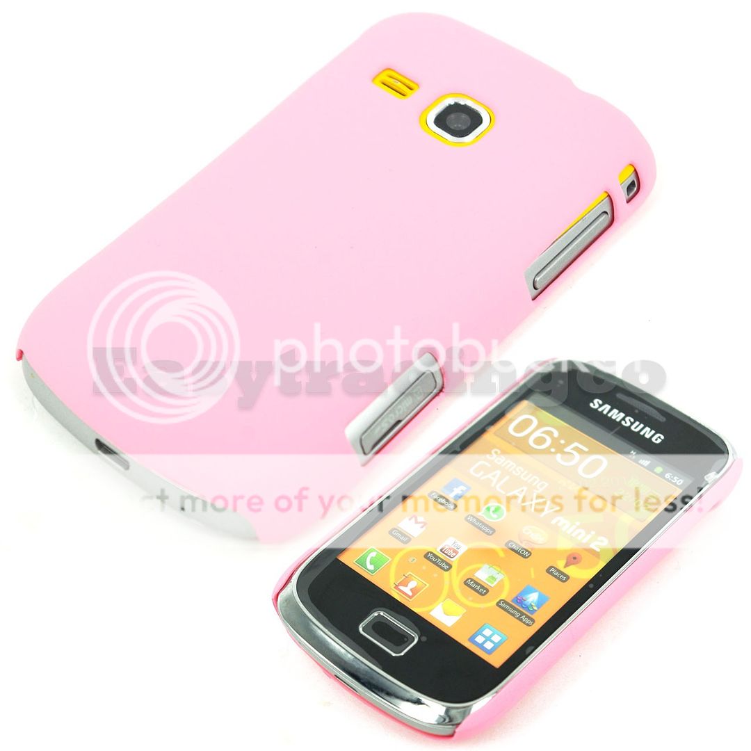 Hard Back Cover Case for Samsung Galaxy Mini 2 S6500 Pink
