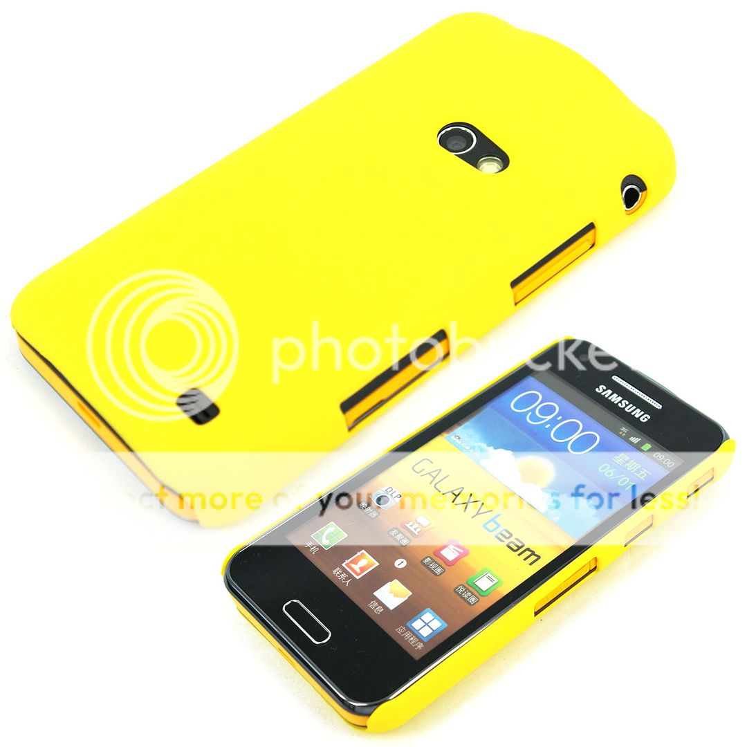 Hard Back Cover Case Samsung Galaxy Beam I8530 Yellow