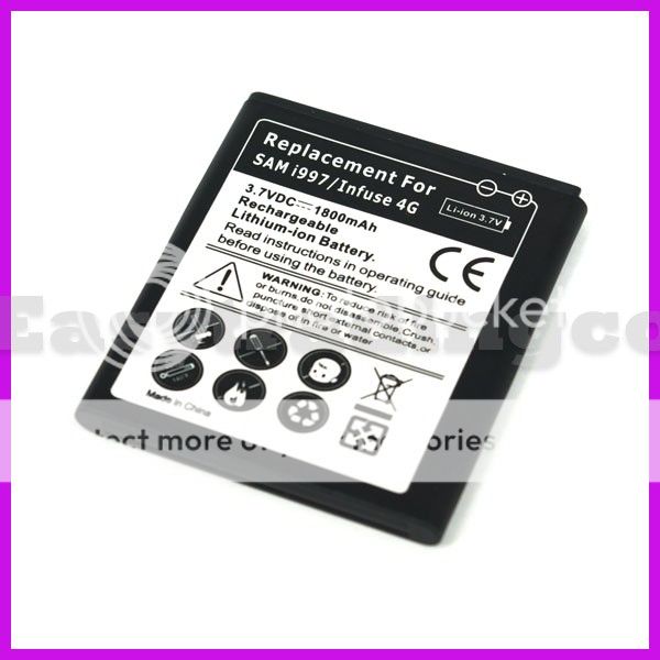 1800mAh Battery for Samsung Infuse 4G i997  