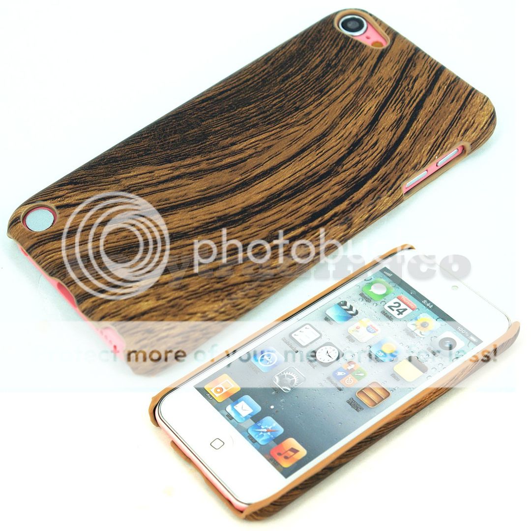 Hard Cover Case iPod Touch 5 5th Gen Wood Wooden Pattern