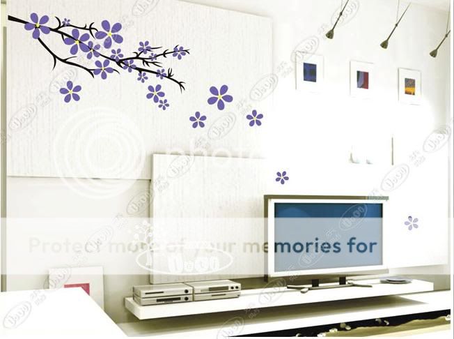 Plum Blossom Wall Decal   FHY M1021  