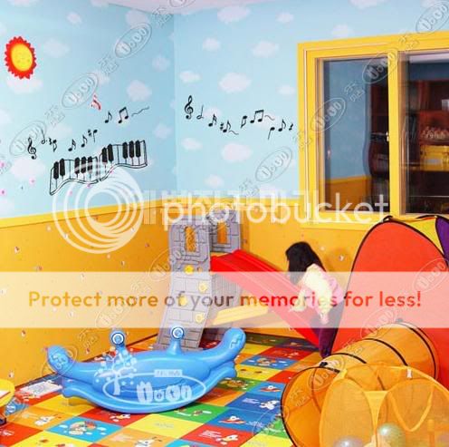 Happy Music Wall Decal   FHY M1032  