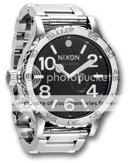 NIXON WATCH THE 51 30 TIDE  HIGH POLISH / BLACK  A057 487  300M 